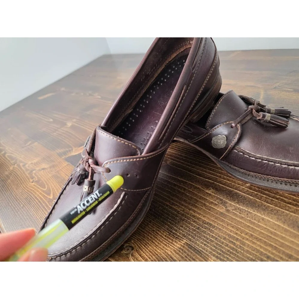 Dexter Men's Shoes‎ Size 10 Brown Leather Slip On Boat Loafers 945256 USA